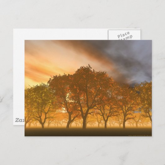 Automne Postkarte (Vorne/Hinten)