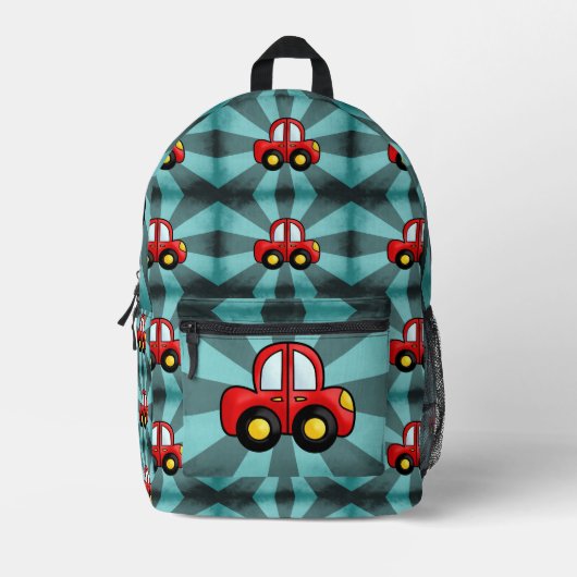 Automobil-Abbildung Bedruckter Rucksack (Vorderseite)