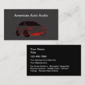 Automobil-Audio-Business-Karte Visitenkarte (Vorne/Hinten)
