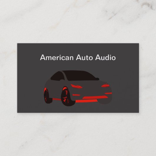 Automobil-Audio-Business-Karte Visitenkarte (Vorderseite)
