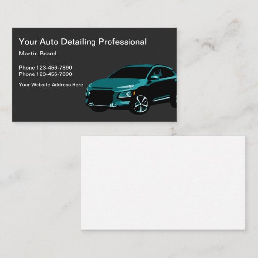 Automobil-Einzigartig Visitenkarte (Vorne/Hinten)