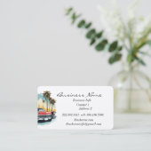 Automobil für Vintage Visitenkarte (Stehend Vorderseite)