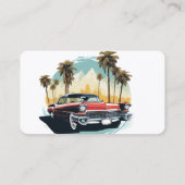 Automobil für Vintage Visitenkarte (Rückseite)