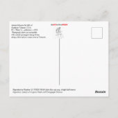 Automobil in den Hügeln von Südvermont Postkarte (Rückseite)