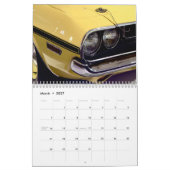 Automobil-Kalender Nahaufnahme Kalender (Mär 2027)