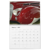 Automobil-Kalender Nahaufnahme Kalender (Feb 2027)