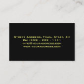 Automobil-/Laufen/Auto-schnelle Visitenkarte (Rückseite)