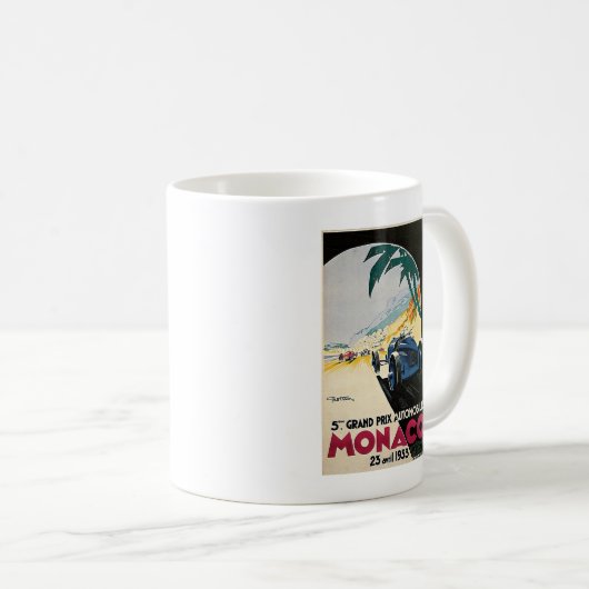 Automobil Monacos Grandprix Kaffeetasse (VorderseiteRechts)