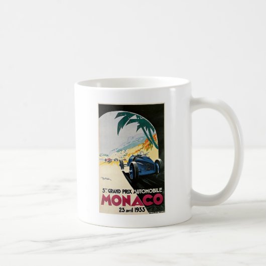 Automobil Monacos Grandprix Kaffeetasse (Rechts)