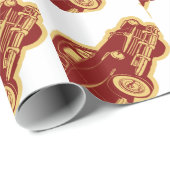 Automobil-Muster-Wrap-Papier Geschenkpapier (Rolleneckpunkt)