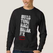 Automobil-Racer Männer Tuning Mechanik Sweatshirt (Vorderseite)