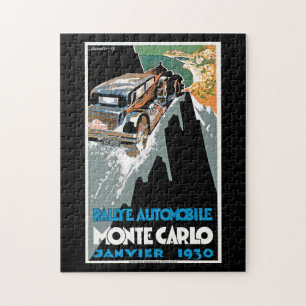 Automobil-Rallye Monte Carlo Puzzle