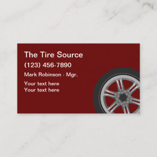 Automobil-Reifen-Thema Visitenkarte