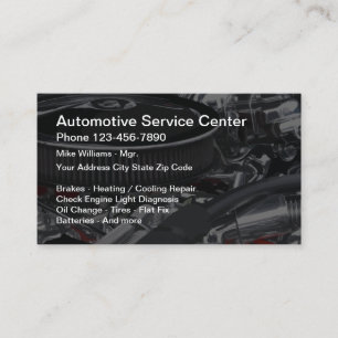 Automobil-Service-Center Visitenkarte