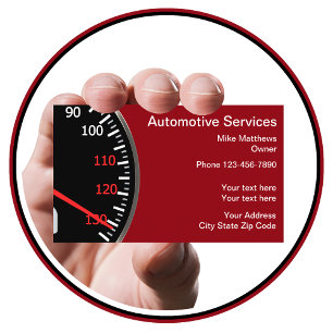 Automobil-Stil-Tachometer-Thema Visitenkarte