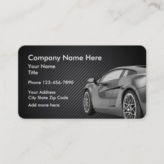 Automobil-Theme-Design Visitenkarte (Vorderseite)