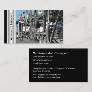 Automobil-Transport-Autotransporter-Thema Visitenkarte