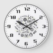 Automobil und Verkehr | BERUFLICH Große Wanduhr (Vorderseite)