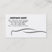 Automobil - Visitenkarten Visitenkarte (Rückseite)