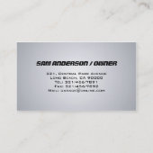 Automobil - Visitenkarten Visitenkarte (Rückseite)