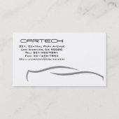 Automobil - Visitenkarten Visitenkarte (Rückseite)