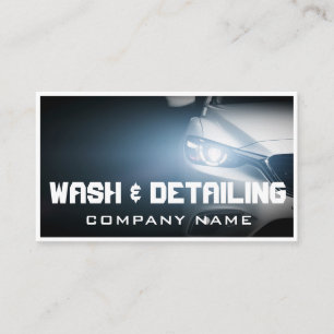 Automobil-Waschstraße & Auto-Detailing modern dunk Visitenkarte