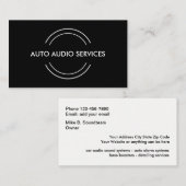 Automobilaudioservice Visitenkarte (Vorne/Hinten)