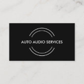 Automobilaudioservice Visitenkarte (Vorderseite)