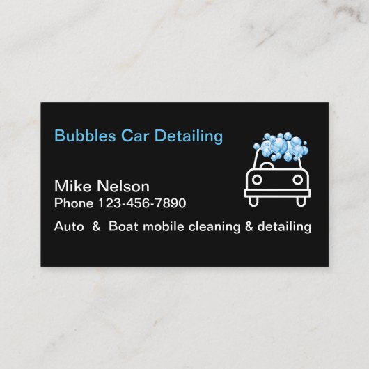 Automobilauto-ausführliche Schilderung Visitenkarte (Vorderseite)