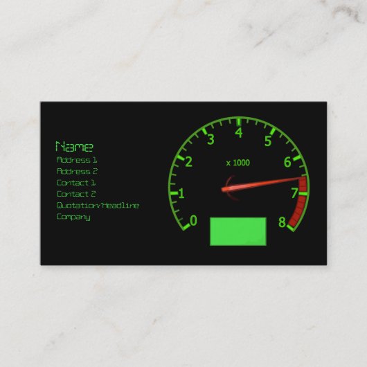 Automobilauto-Mechaniker Visitenkarte (Vorderseite)