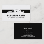 AutomobilAuto-Reparatur-Schwarz-gestreiftes Visitenkarte (Vorne/Hinten)
