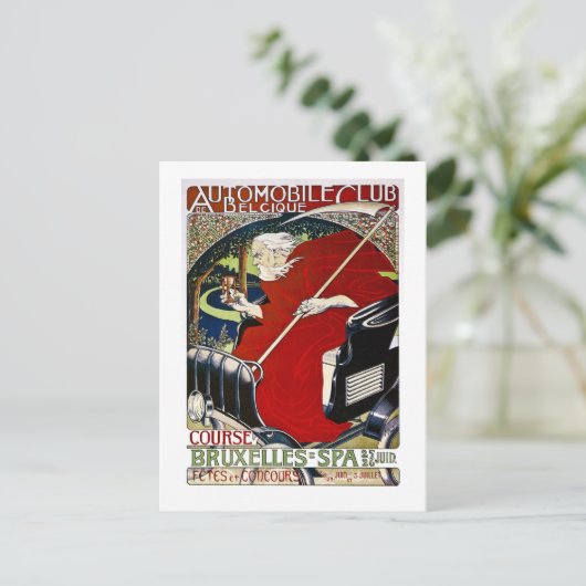 Automobilclub De Belcique - Vintag Postkarte (Stehend Vorderseite)