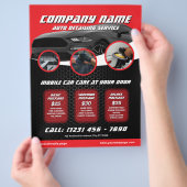 Automobildetailing-Flugblatt Flyer (Hand)