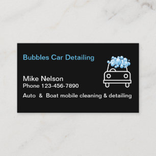 Automobildetailing Visitenkarte