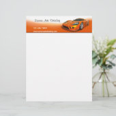 Automobildetaillierer Briefbogen (Stehend Vorderseite)