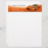 Automobildetaillierer Briefbogen (Vorne/Hinten)