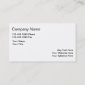 AutomobilDienstleistungsunternehmen-Karten Visitenkarte (Rückseite)