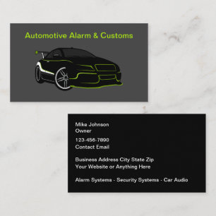 Automobile Audio- und Sicherheitssysteme Visitenkarte