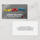 Automobile | Auto-Body-Spray-Logo Visitenkarte (Vorne/Hinten)