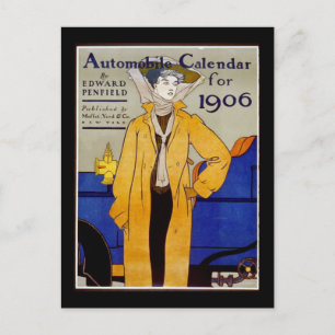 "Automobile Calendar for 1906" Postkarte