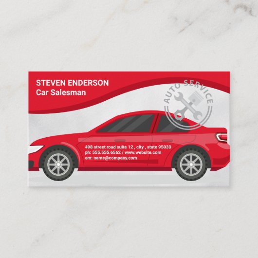 Automobile | Car Services Logo Visitenkarte (Vorderseite)
