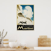 Automobile Martini Schweizer Retro Oldtimer Poster (Küche)