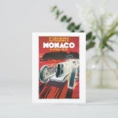 Automobile Monaco Postkarte (Stehend Vorderseite)