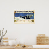 AUTOMOBILE RICHARD BRASIER Werbung Oldtimer Poster (Küche)