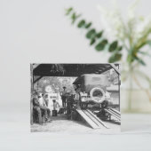 Automobile Service Station, 1924. Vintages Foto Postkarte (Stehend Vorderseite)