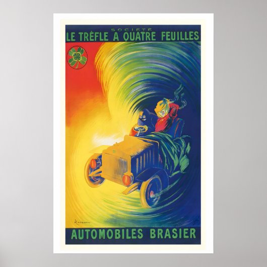 Automobiles Brassier Cappiello Vintage Advertising Poster (Vorne)
