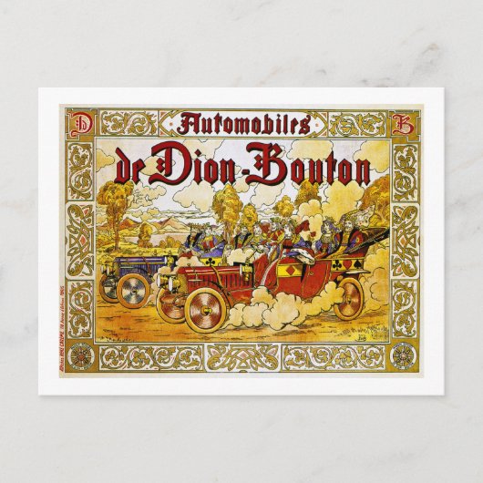 Automobiles de Dion-Bouton Postkarte (Vorderseite)