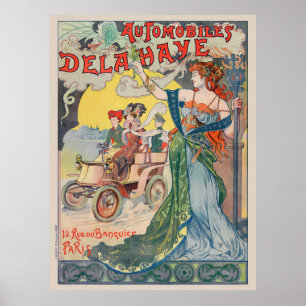 Automobiles Delahaye Frankreich Vintage Poster 189