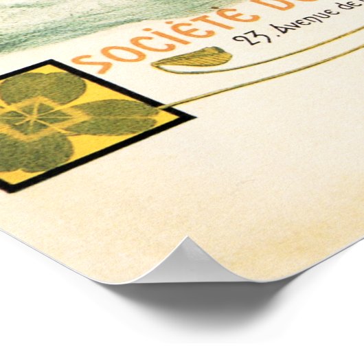 AUTOMOBILES RICHARD BRASIER Werbung Altes Auto Poster (Ecke)