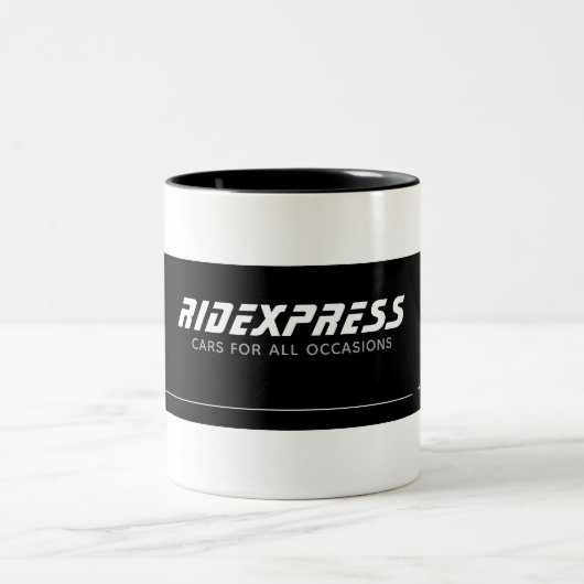 Automobilgeschäft Zweifarbige Tasse (Mittel)